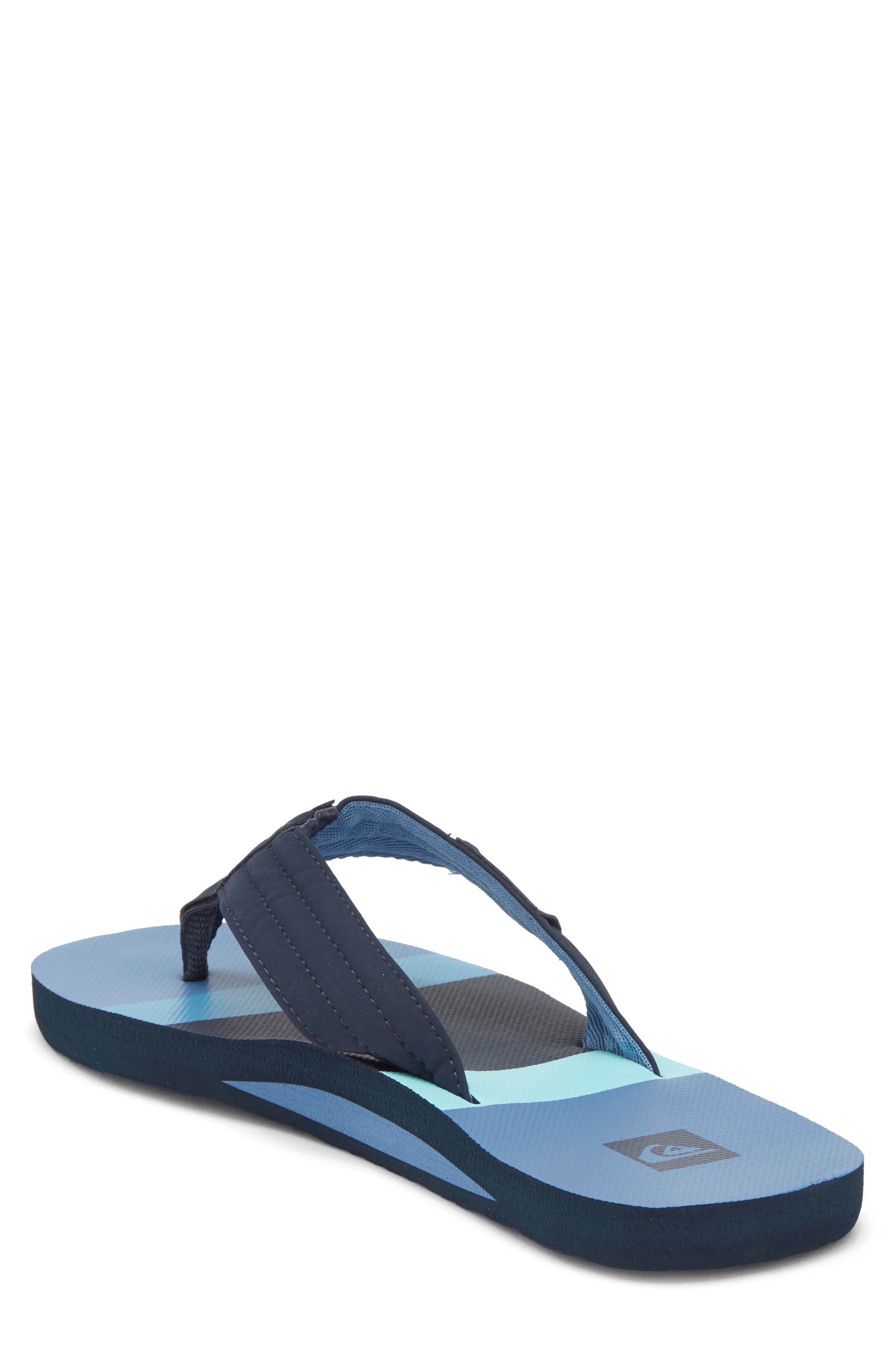 Dune Flip Flop, Alternate, color, MEDIUM BLUE/ DARK BLUE/ AQUA