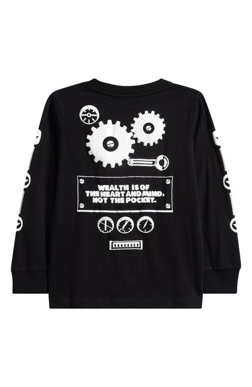 Billionaire Boys Club Kids Droid Long-sleeve Tee In Black
