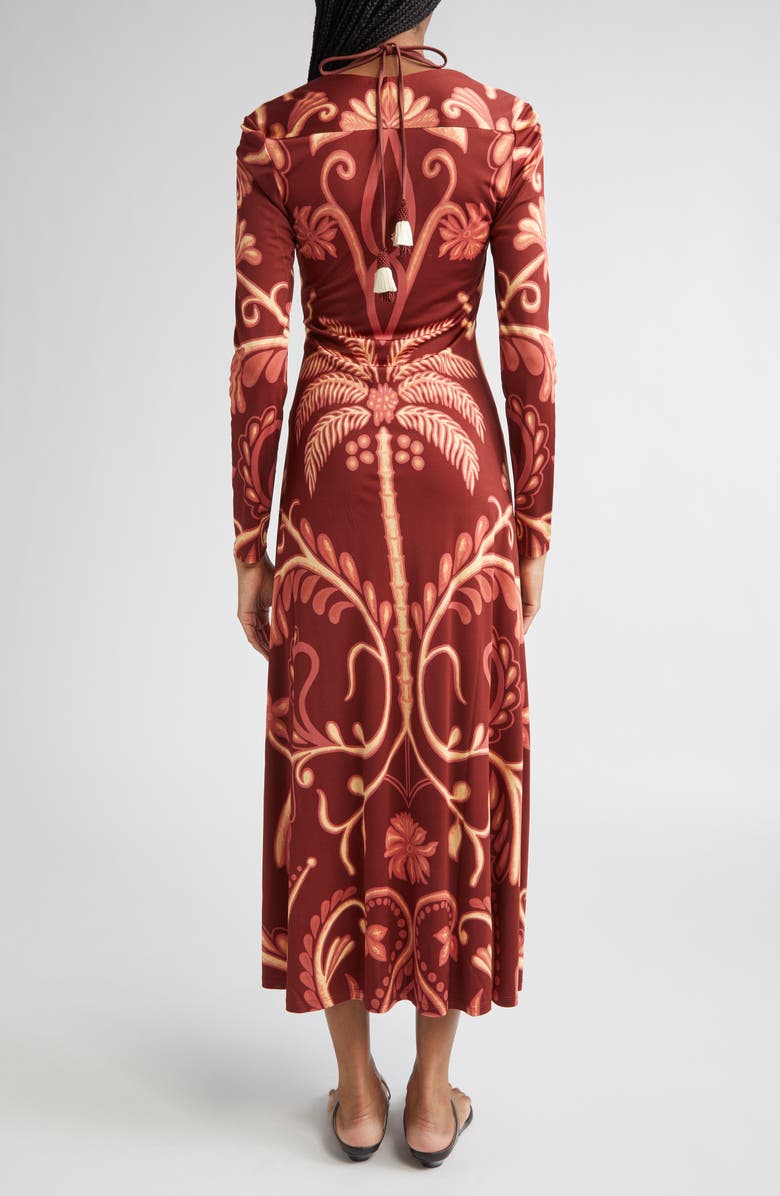 Johanna Ortiz Festive Performance Long Sleeve Jersey Maxi Dress, Alternate, color,