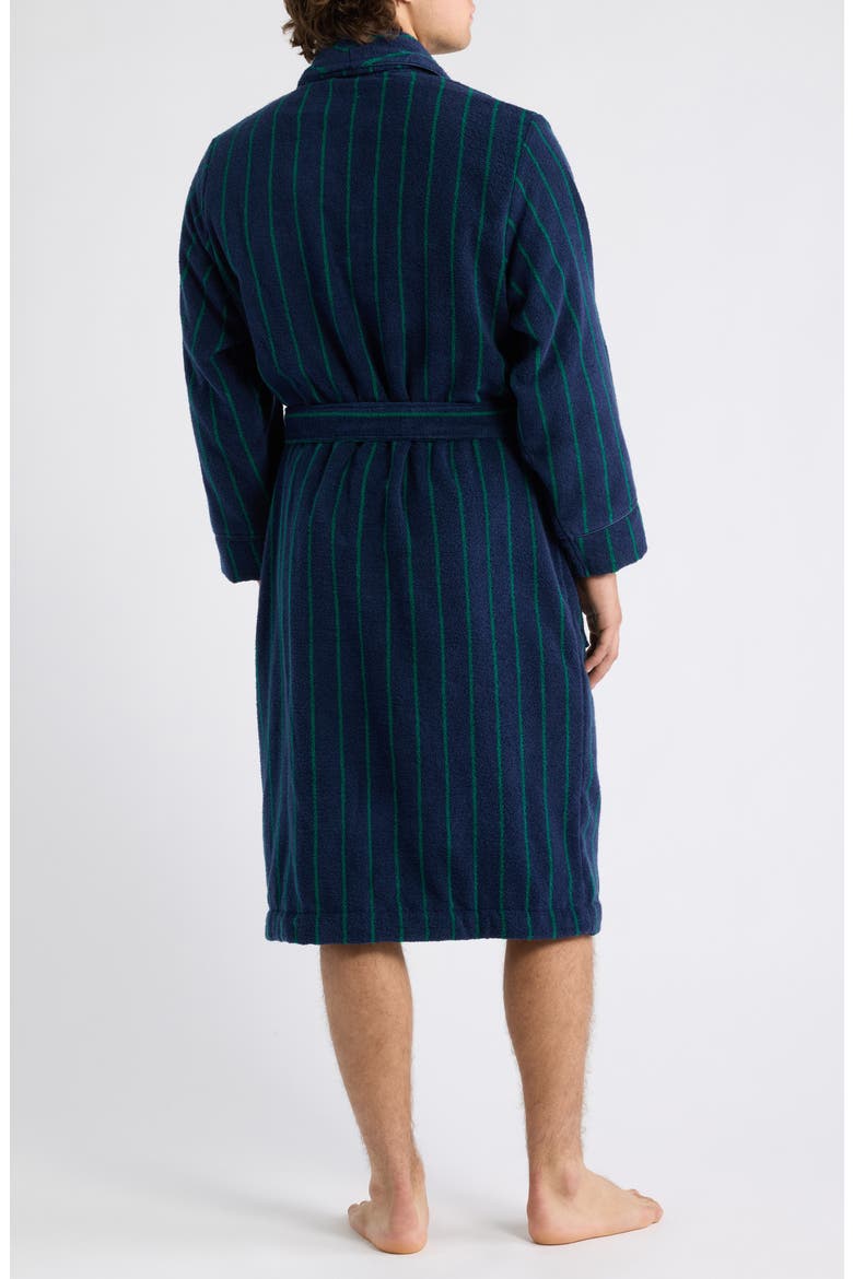 Stripe Hydrocotton Robe, Alternate, color, NAVY- GREEN SWAY STRIPE