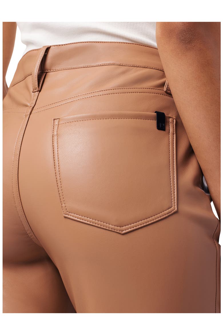 The Honor Ankle Faux Leather Pants, Alternate, color, FAWN