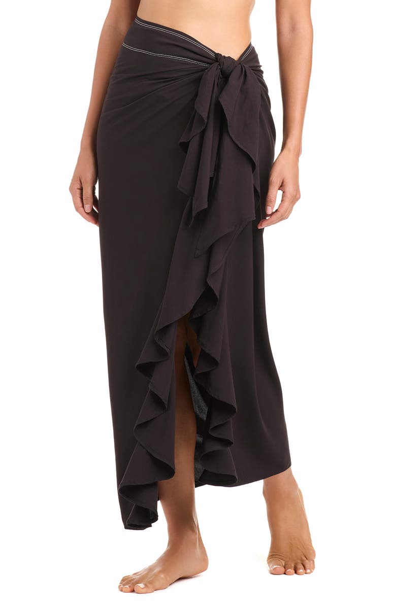 BLEU by Rod Beattie Cover-Up Pareo, Main, color, Black