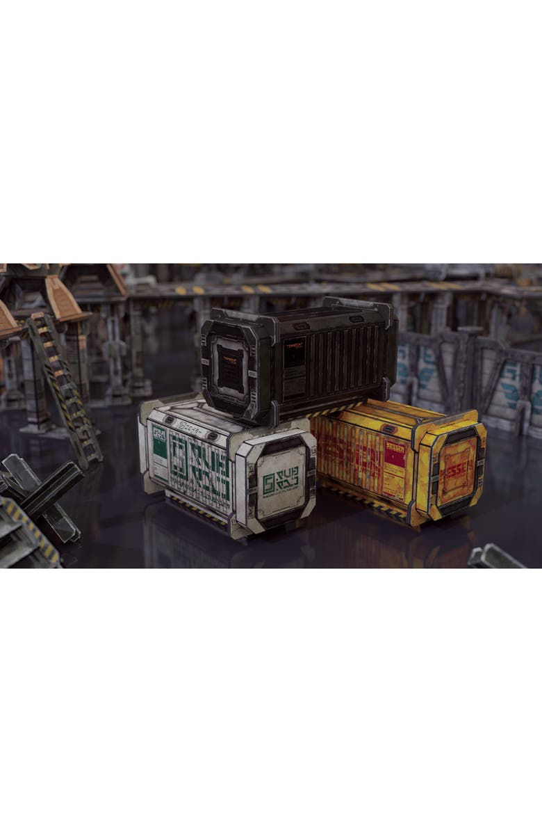 TinkerTurf Scifi Terrain Cargo Containers Series 3 Addon Neutral Theme, Alternate, color, Multicolored