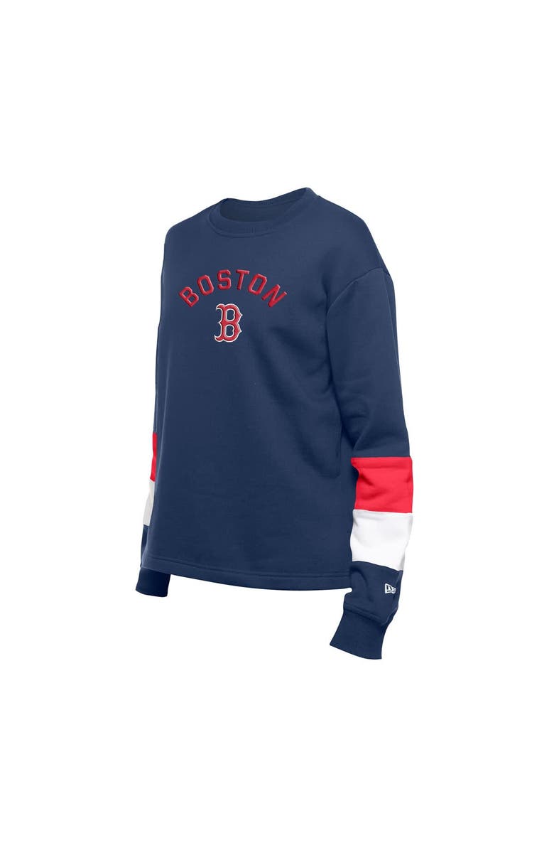 New Era Women's New Era  Navy Boston Red Sox Game Day Color Pullover Sweatshirt, Alternate, color, Navy