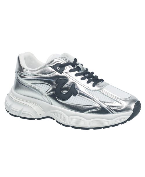 True Religion Ladies Onika Sneaker In Silver Multi