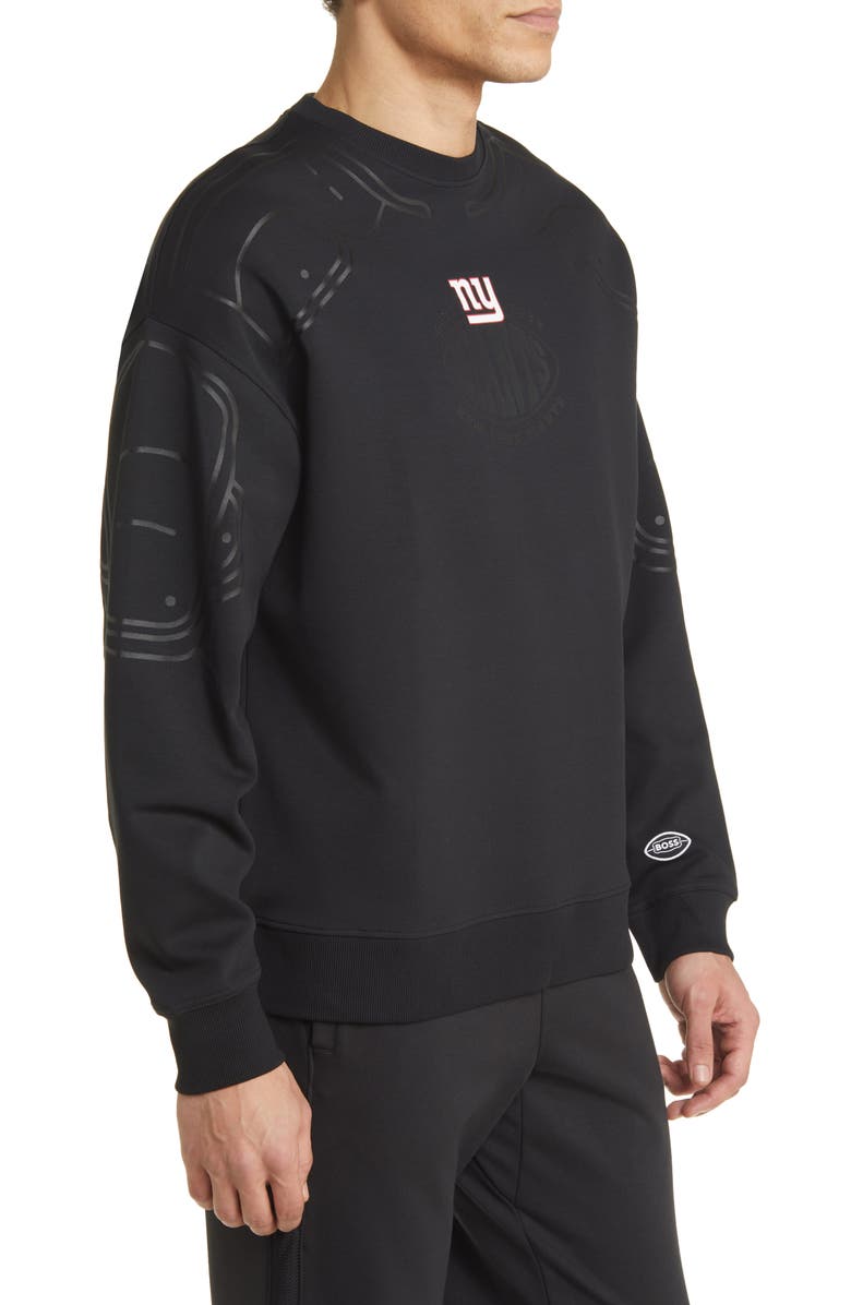 BOSS x NFL Blitz Crewneck Sweatshirt, Alternate, color, New York Giants Black