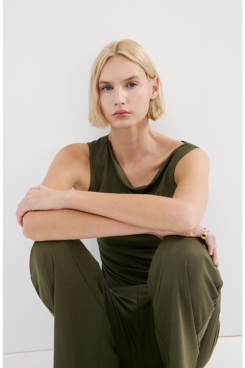 Pull-On Straight Leg Pants, Alternate, color, KHAKI GREEN