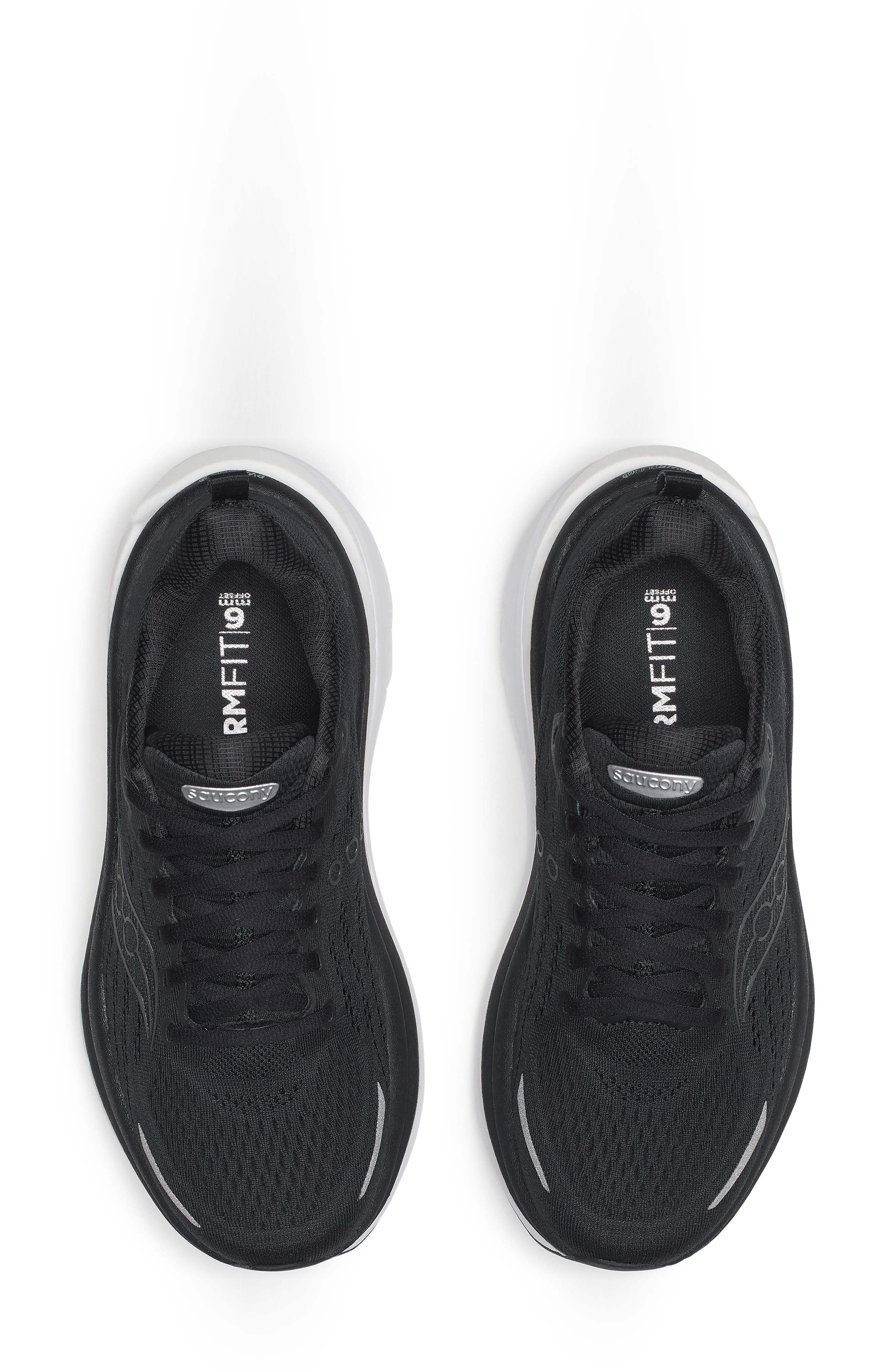 Saucony Hurricane 25 Running Shoe, Alternate, color, Black/ White