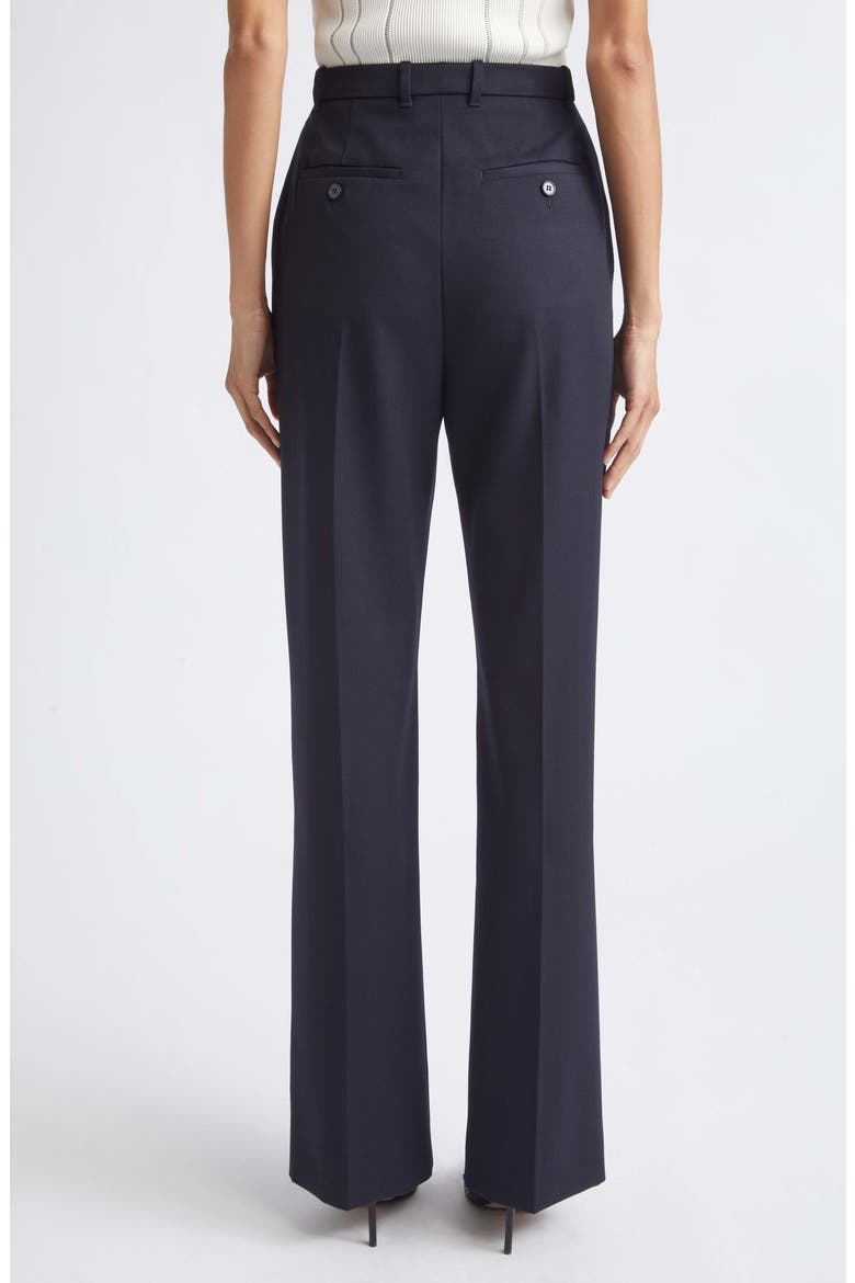 High Waist Wool Straight Leg Pants, Alternate, color, INDIGO
