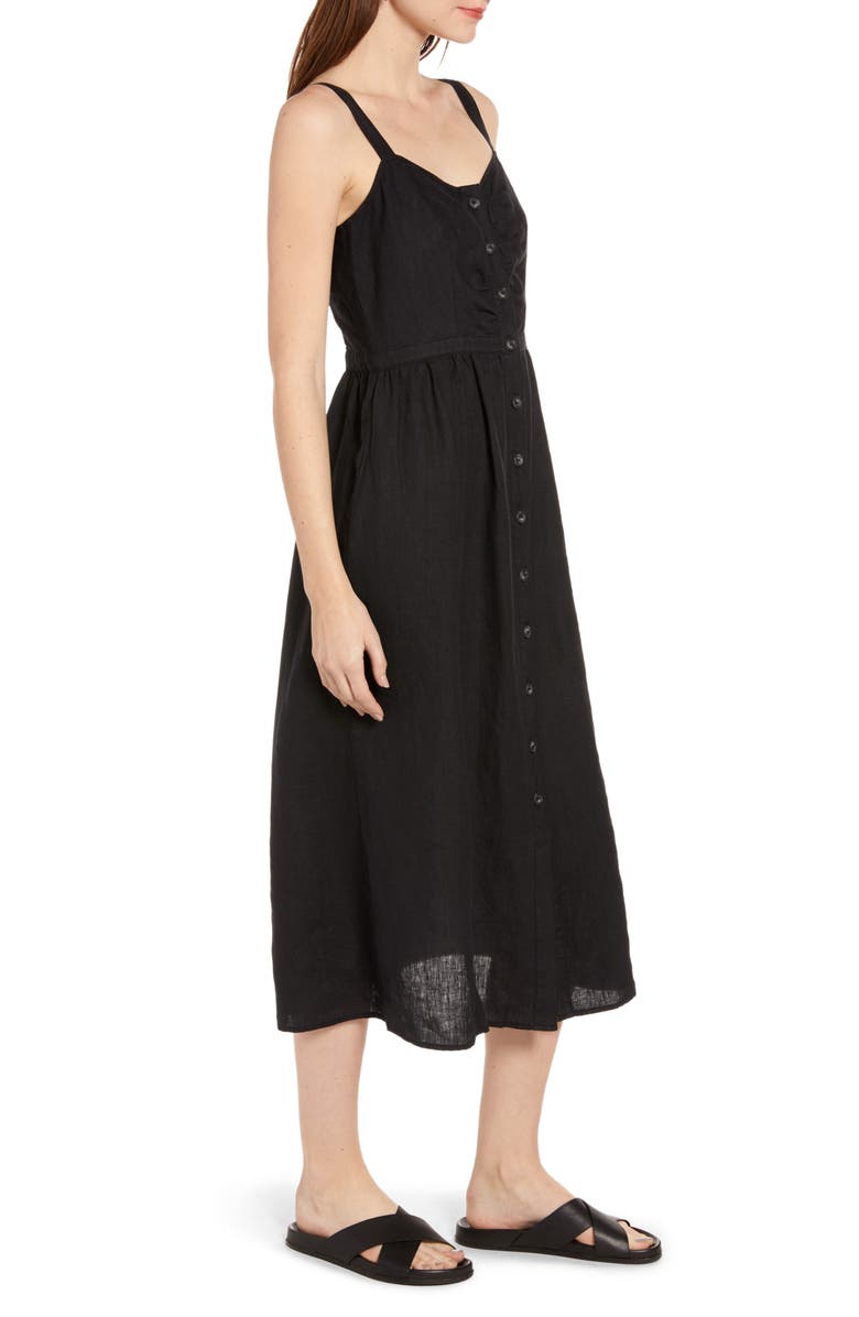Treasure & Bond Linen Midi Dress, Alternate, color, 