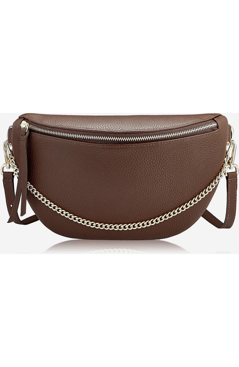 GiGi New York Beck Sling Bag, Main, color, Chocolate