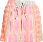 Elan Cotton Blend Cover-Up Drawstring Shorts