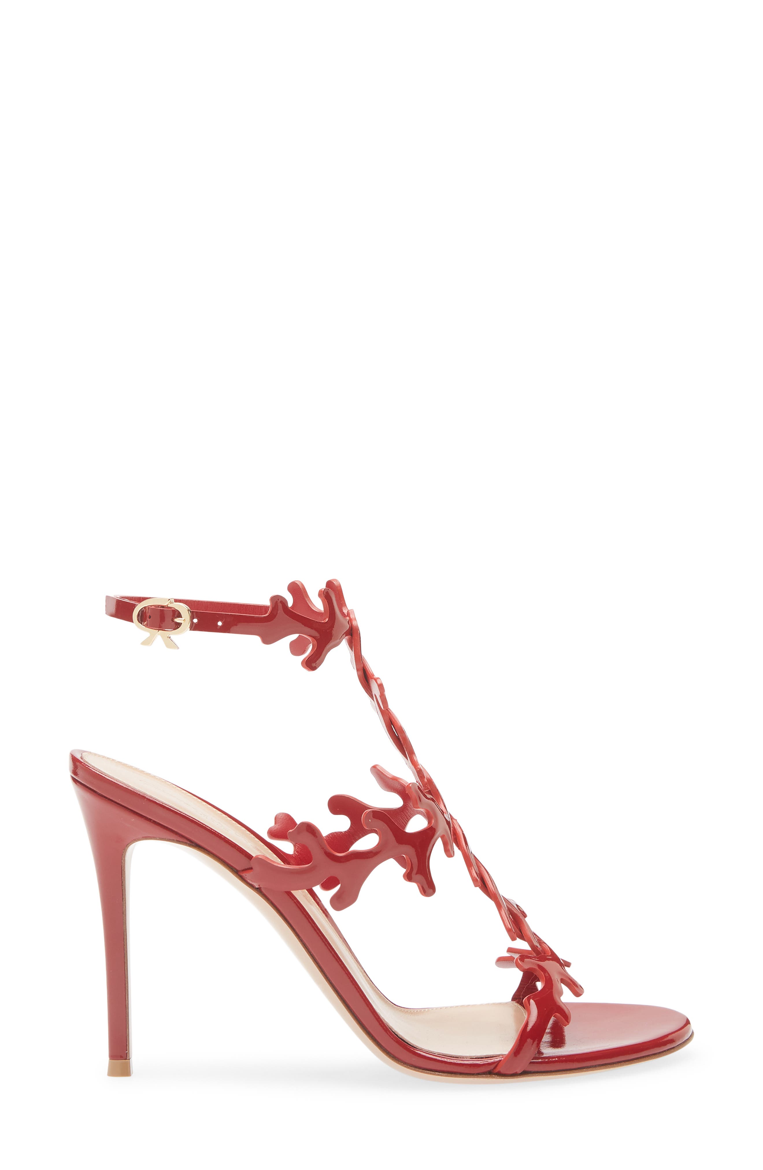 Gianvito Rossi Ocean Ankle Strap Sandal, Alternate, color, Rouge