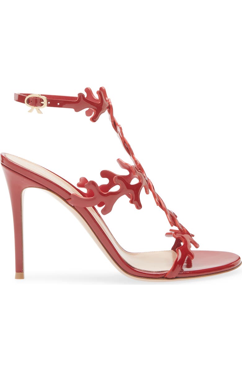 Gianvito Rossi Ocean Ankle Strap Sandal, Alternate, color, Rouge