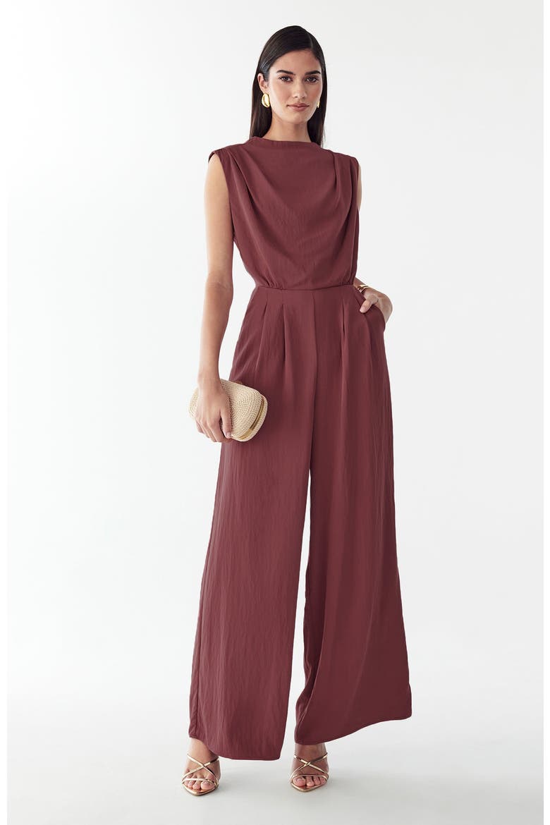 Bailey Jumpsuit, Alternate, color, Rosewood