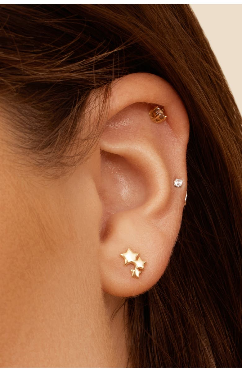 Oradina 14K Gold Starry Night Climbers, Alternate, color, Yellow Gold