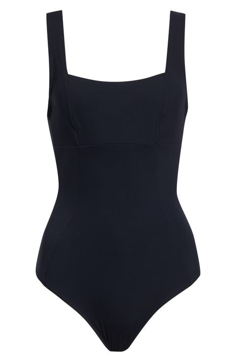 Square Neck One-Piece Swimsuit