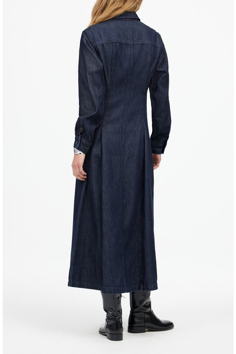Seamed Midi Shirtdress, Alternate, color, SEGOVIA WASH