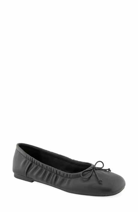Ringo Faux Leather Ballet Flat