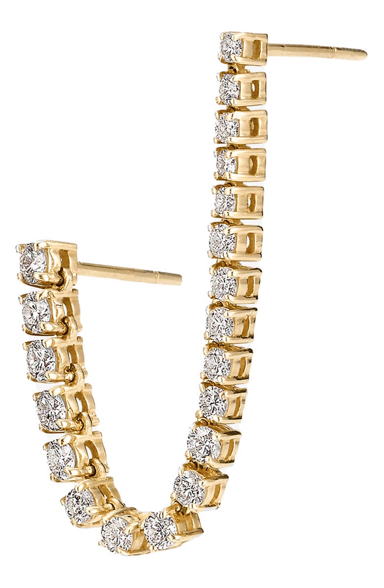 LANA Double Post Single Diamond Tennis Chain Earring, Alternate, color,