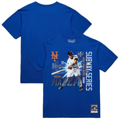 Men's Mike Piazza Royal New York Mets 2000 Subway Series 25th Anniversary T-Shirt