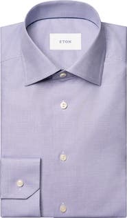 Eton Slim Fit Microcheck Shirt