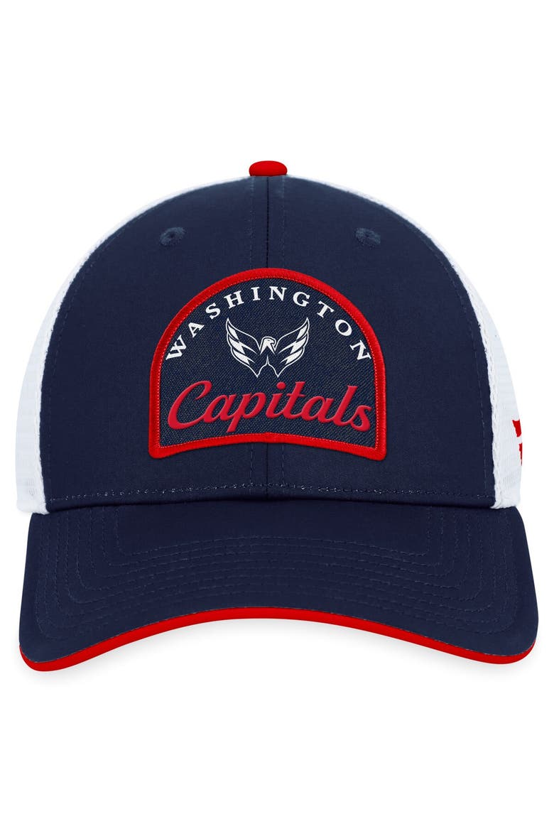 Men's Fanatics Branded Navy/White Washington Capitals Fundamental Adjustable Hat, Alternate, color, Navy