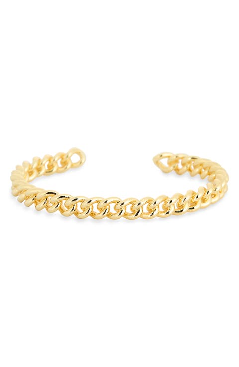 Demi Fine Chain Link Cuff Bracelet