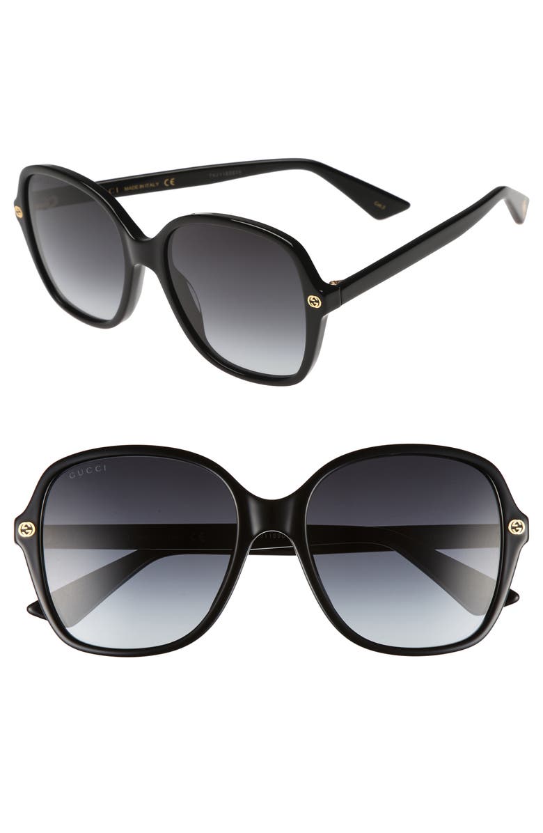 Gucci 55mm Gradient Sunglasses, Main, color,