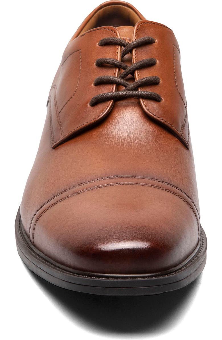 NUNN BUSH Baxter Cap Toe Derby - Wide Width Available, Alternate, color, Cognac