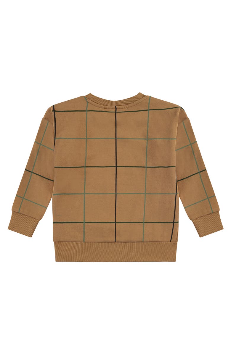 Stains and Stories by Babyface Gridline Pattern Sweatshirt, Alternate, color, Curry