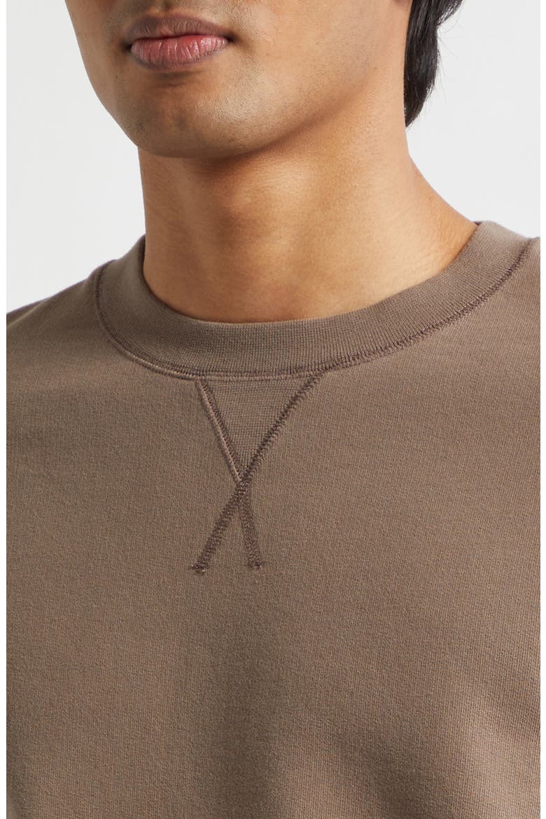 French Terry Sweatshirt, Alternate, color, DARK CEDAR