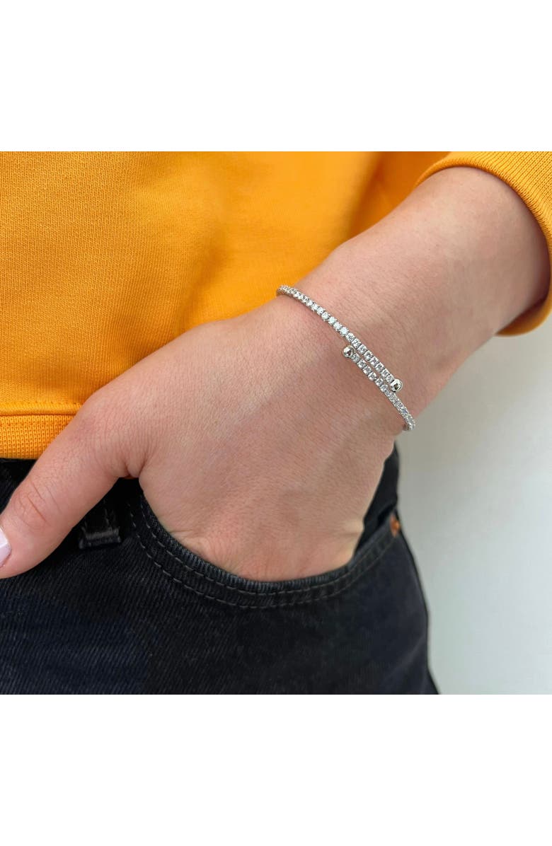 Donatello Gian Wrap Around Tennis Bracelet, Alternate, color, Silver