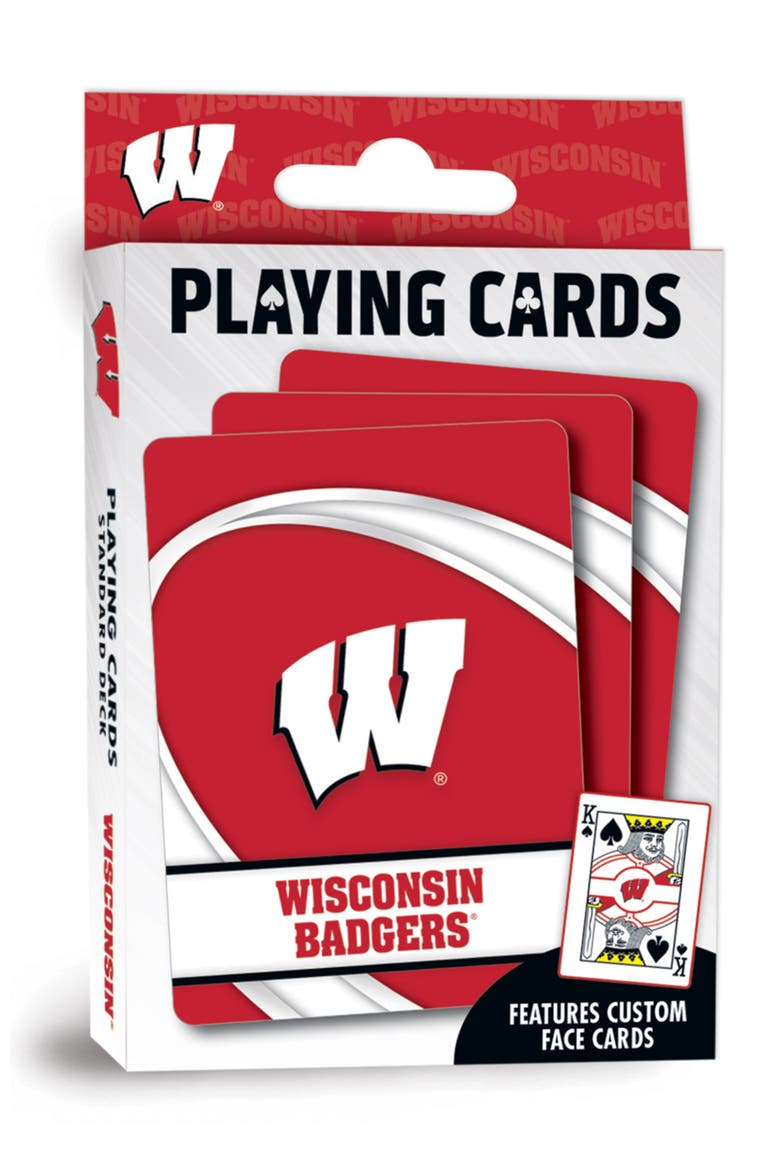 Wisconsin Badgers Playing Cards, Main, color, Multicolor