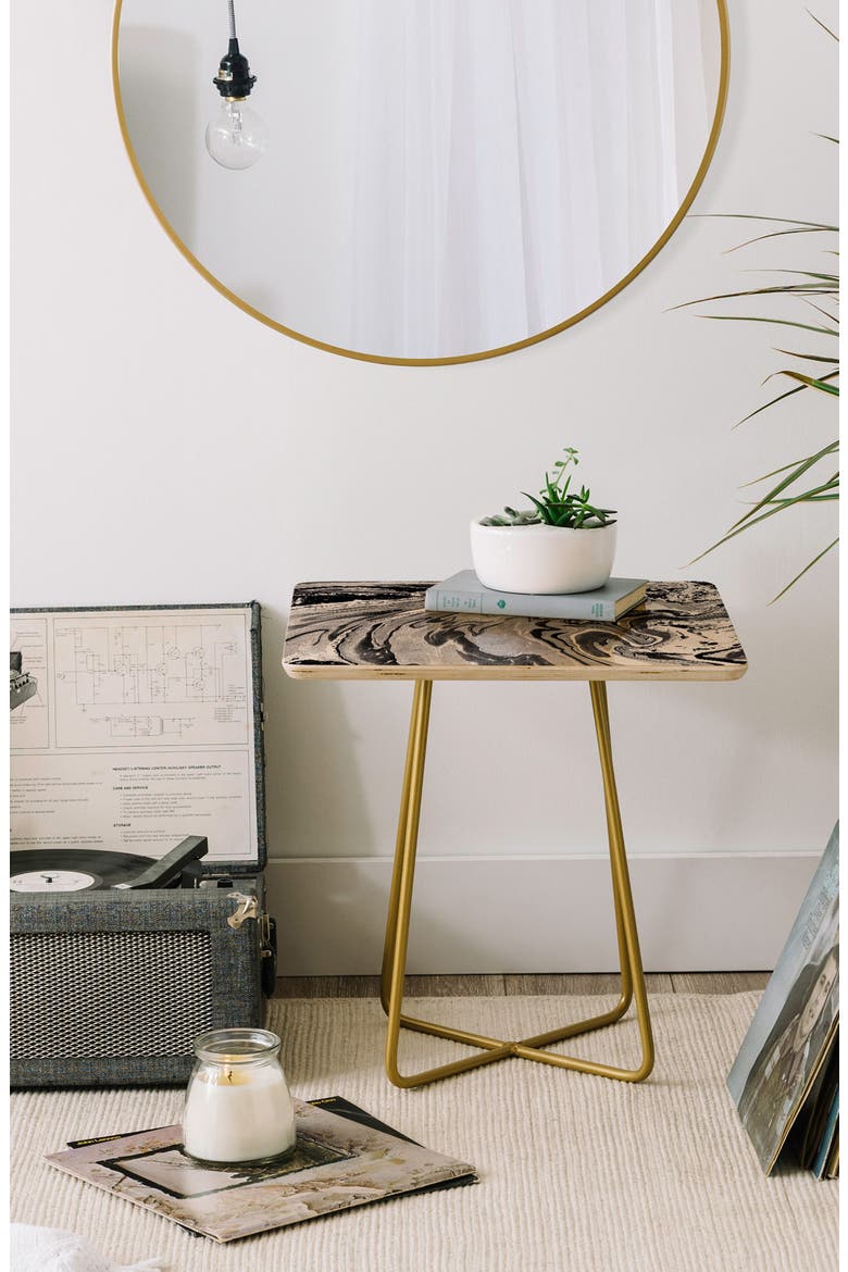 Amy Sia Side Table, Alternate, color, BLACK