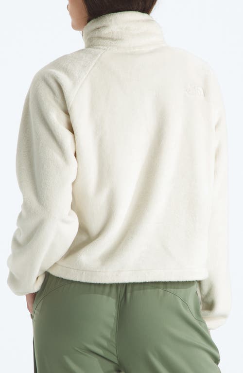 The North Face Osito Lux High Pile Fleece Jacket In White