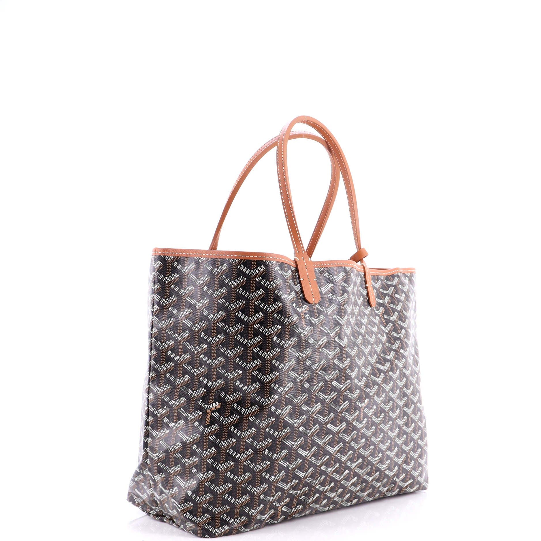 Pre-Owned Goyard Saint Louis Tote Coated Canvas PM, Alternate, color, Brown