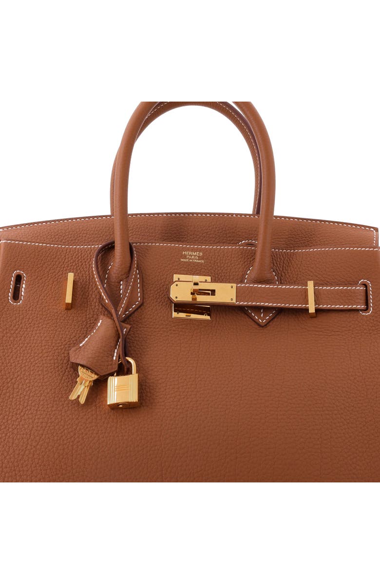 Pre-Owned Hermes Birkin Handbag Brown Togo with Gold Hardware 30, Alternate, color, Gold