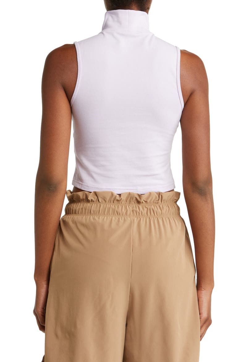 Sportswear Collection Mock Neck Top, Alternate, color, DOLL/ WHITE