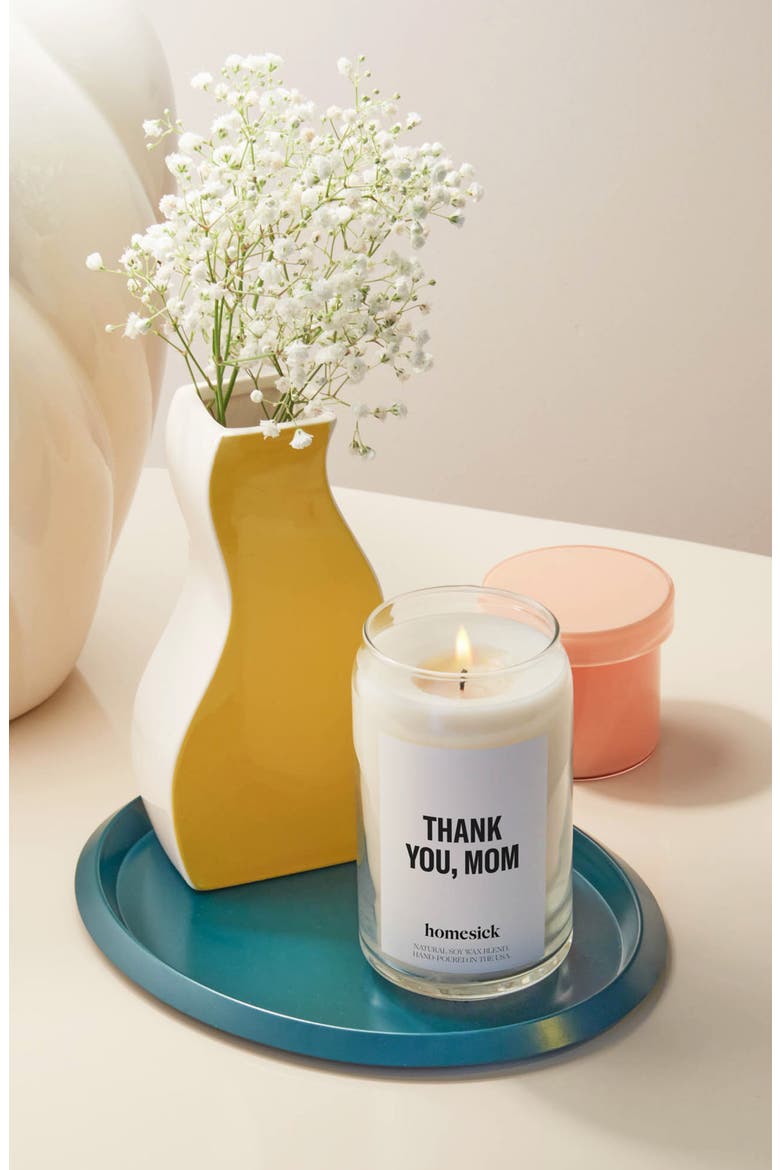 Thank You, Mom Scented Candle, Alternate, color, WHITE