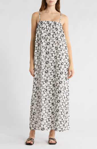 Topshop Floral Embroidered Swing Sundress