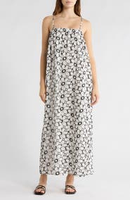 Topshop Floral Embroidered Swing Sundress