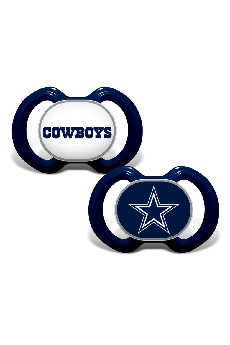 Dallas Cowboys Pacifier 2-Pack, Main, color, Multicolor