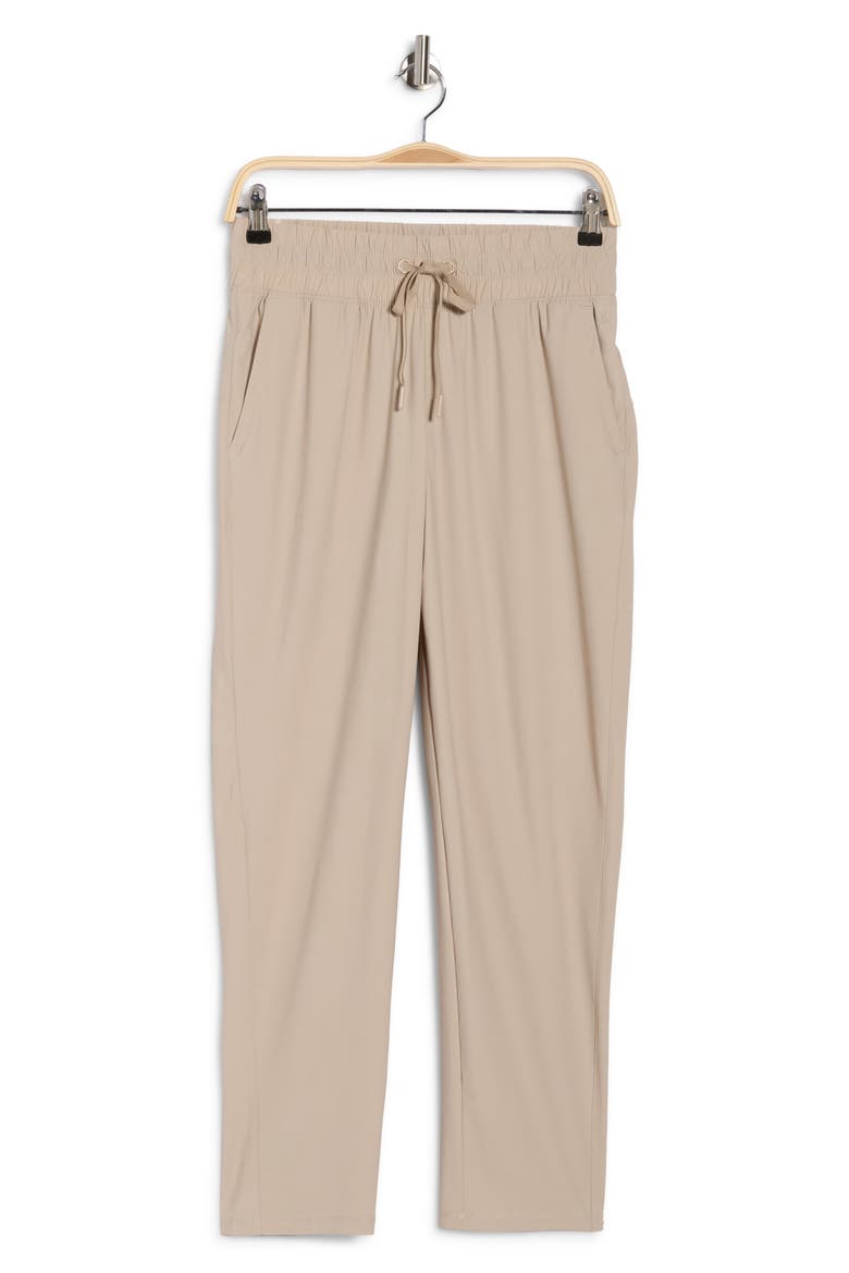 Tapered Straight Leg Pull-On Pants, Alternate, color, COBBLESTONE