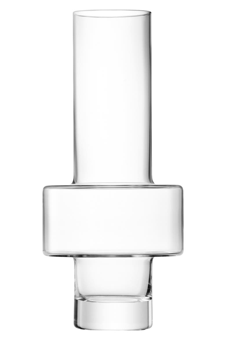 Metropole Bratislava Glass Vase, Alternate, color, CLEAR