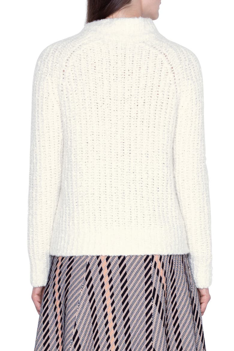 Rib Cashmere & Silk Sweater, Alternate, color, JASMINE