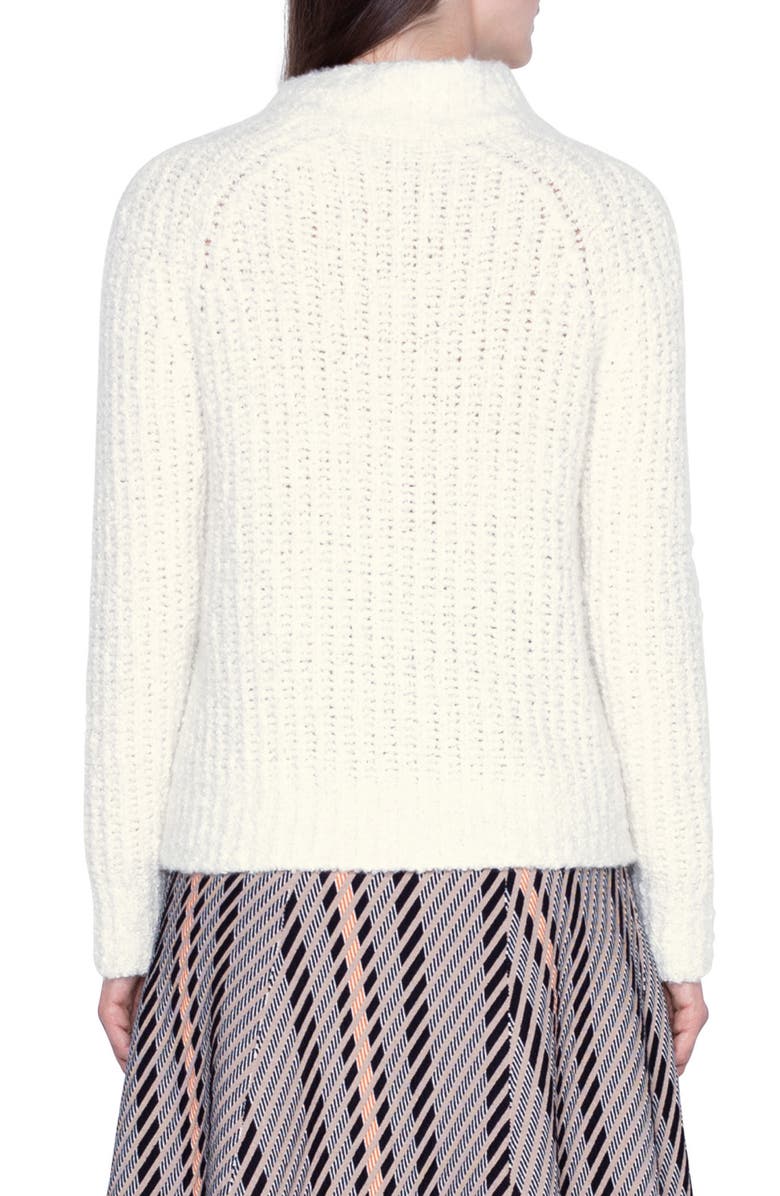 Akris Rib Cashmere & Silk Sweater, Alternate, color, 