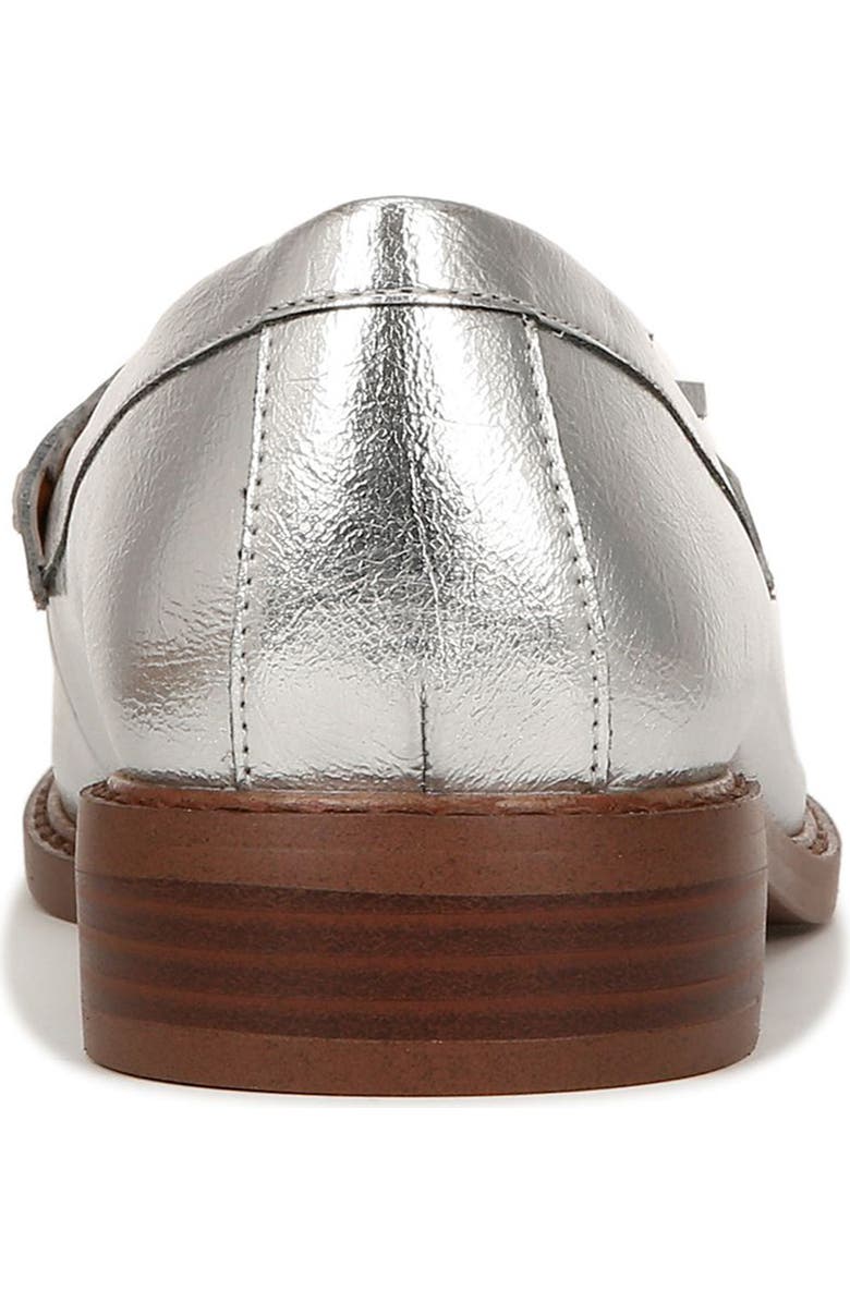 Franco Sarto Carolyn Low Tassel Loafer, Alternate, color, Silver