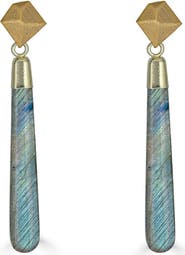 Loni Paul Jewelry Labradorite Long Drop Earrings