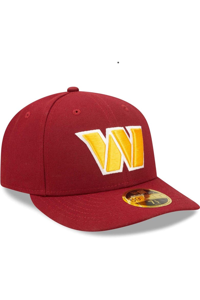 Men's New Era Burgundy Washington Commanders Omaha Low Profile 59FIFTY Fitted Hat, Alternate, color, Burgundy